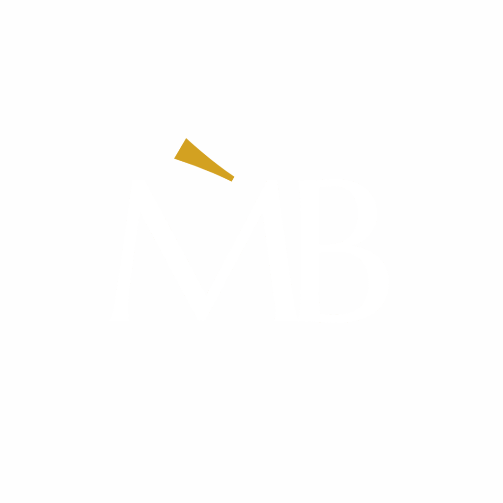 logo blanco de MB